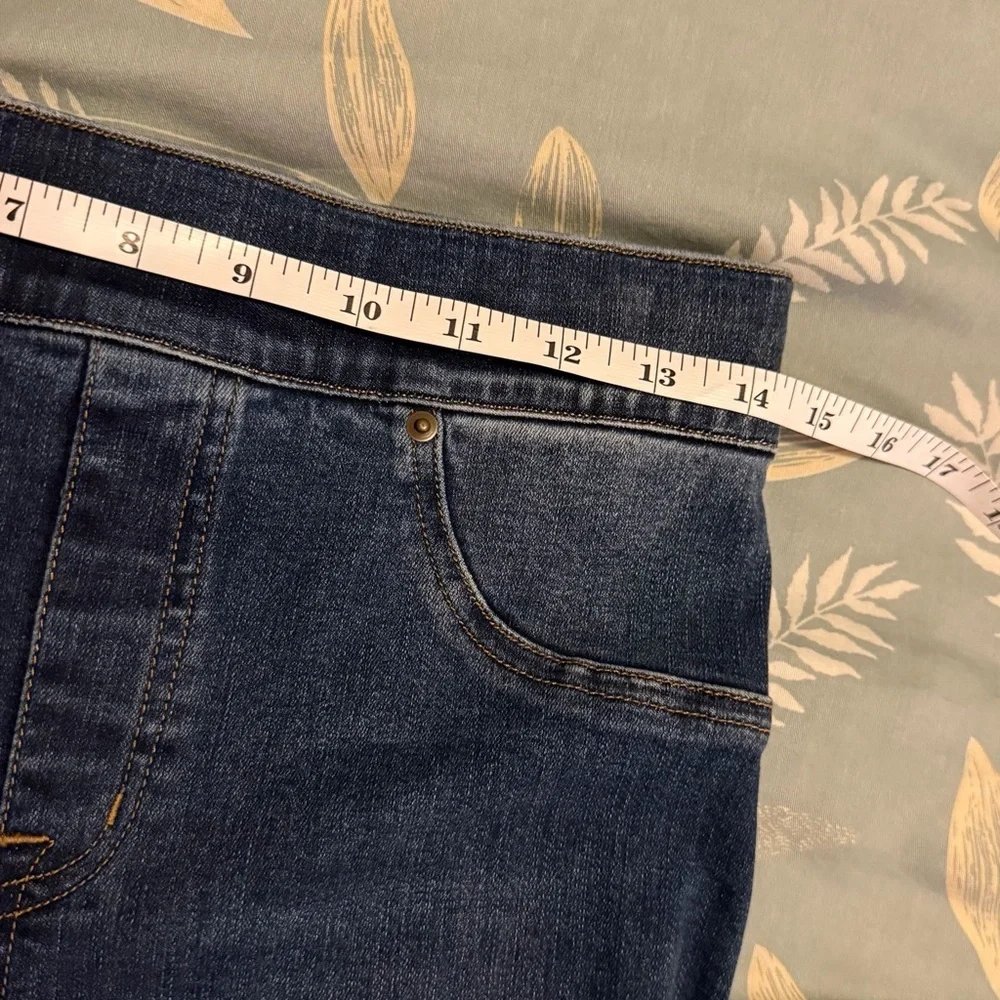 SPANX Dark Blue Skinny Jeans Size M - Picture 7 of 8